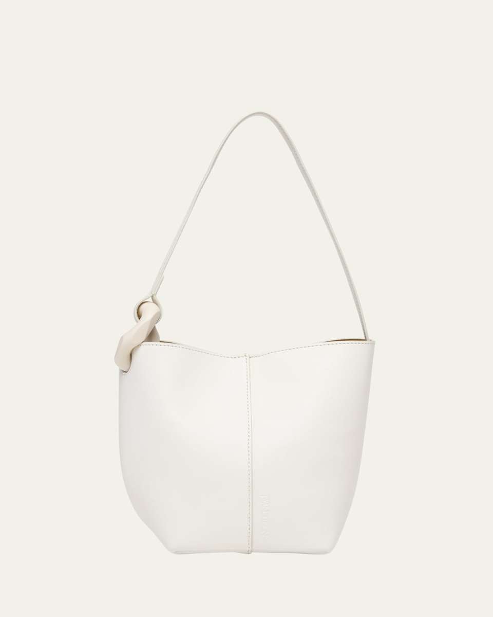 Corner Small Leather Bucket Bag